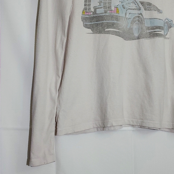 Gap Kids White "Back To The Future" Long Sleeve TShirt -XLarge (fits Ladies Med) - Picture 4 of 13